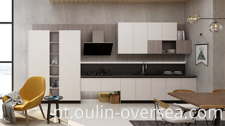 new luxury white quartz countertop kitchen cabinet